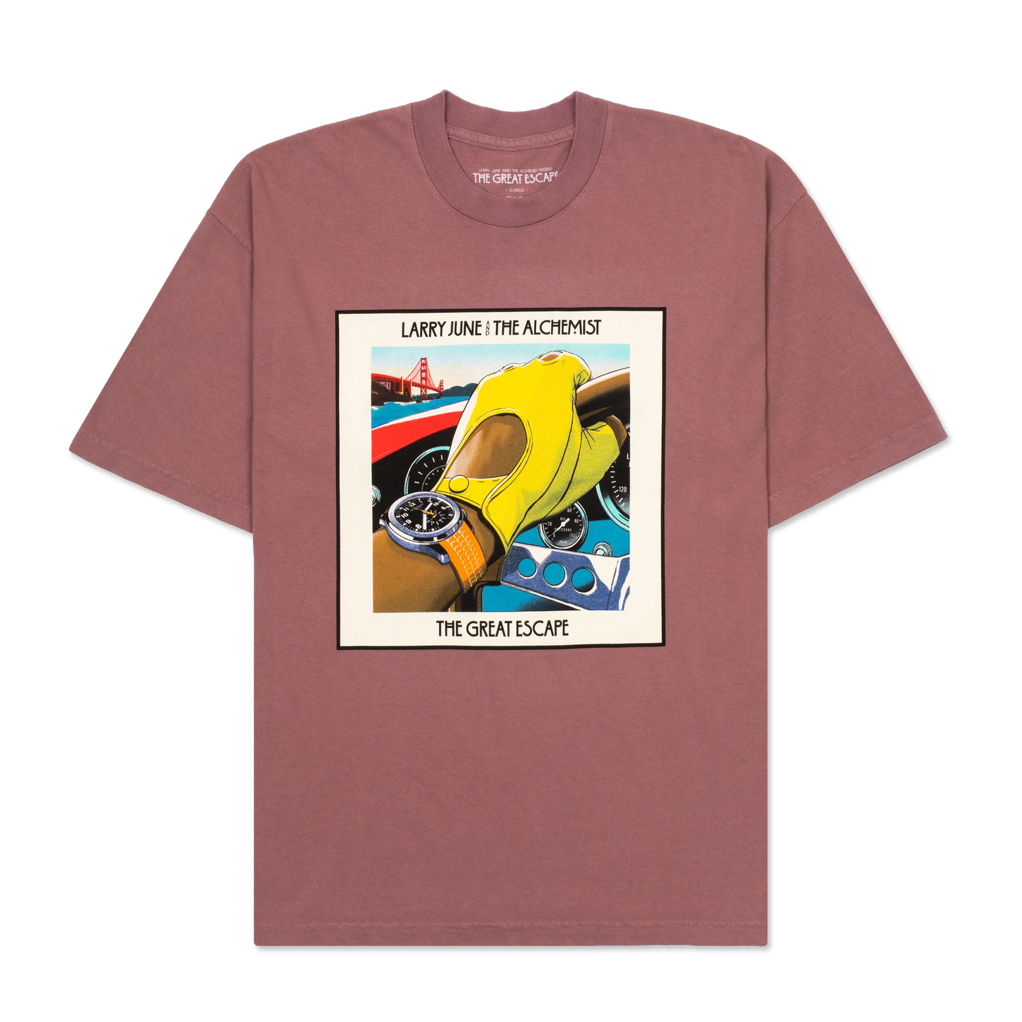 Larry June & The Alchemist - The Great Escape t-shirt - Mauve color - Large