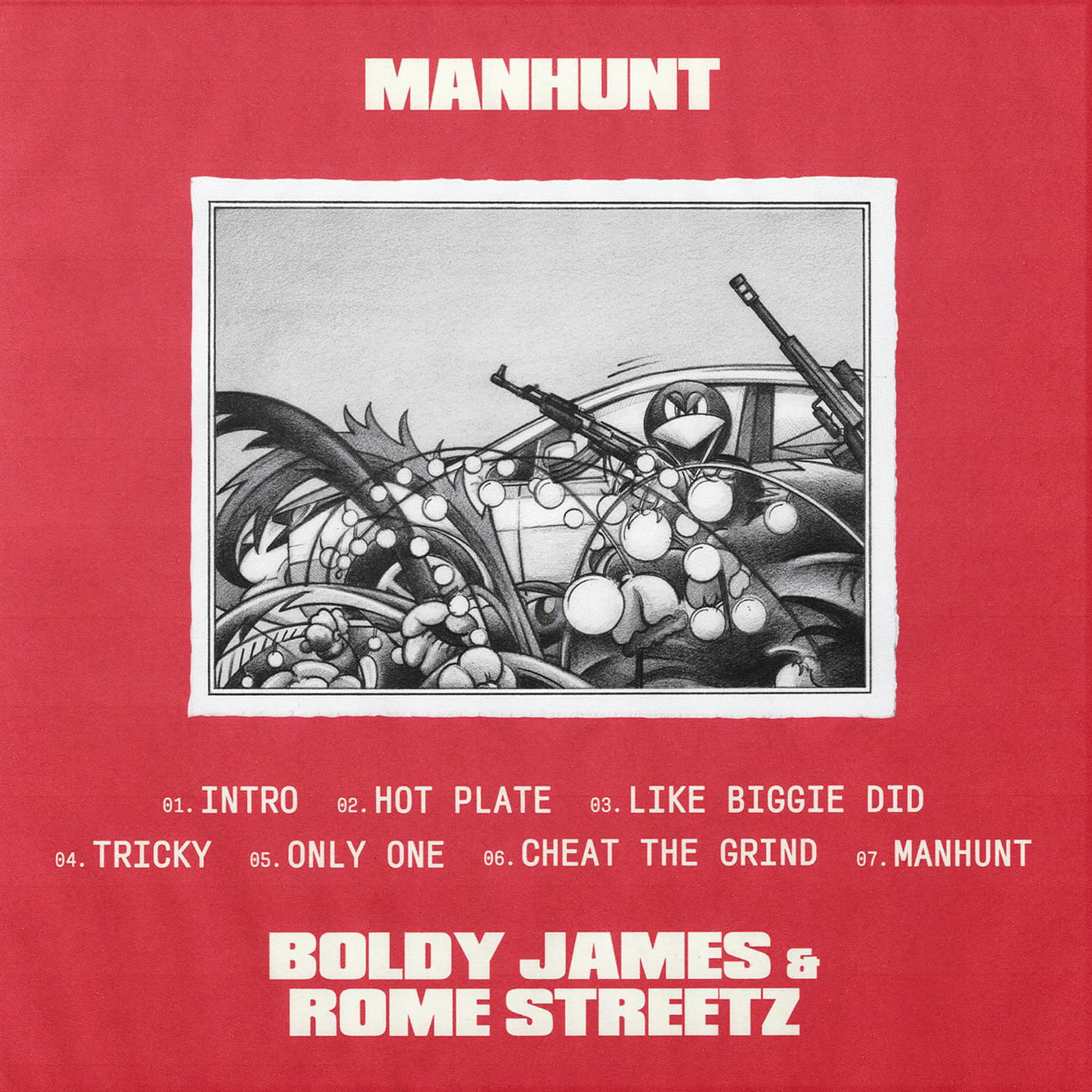 Boldy James x Rome Streetz - Manhunt (Special Edition Red Vinyl)