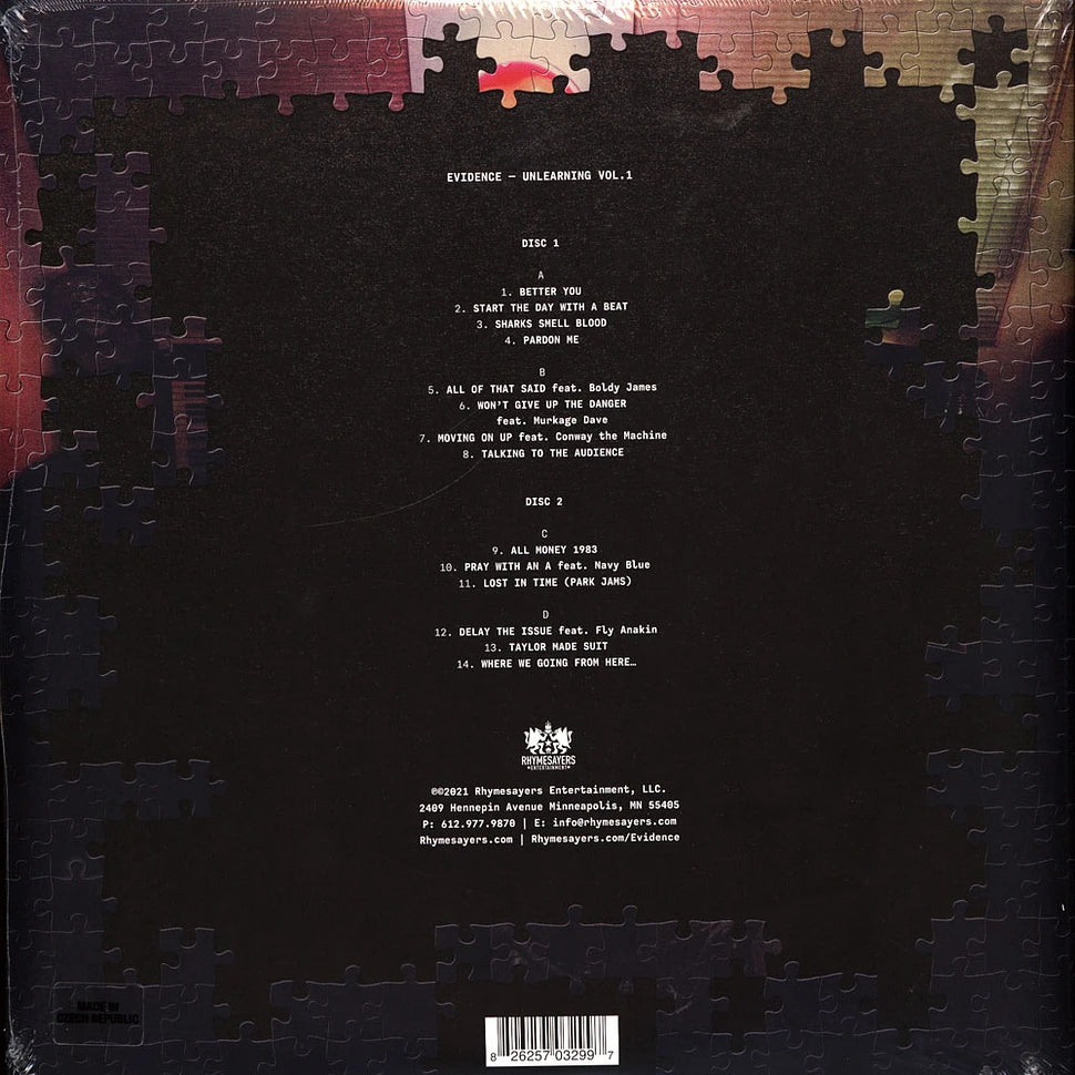 Evidence - Unlearning Vol 1