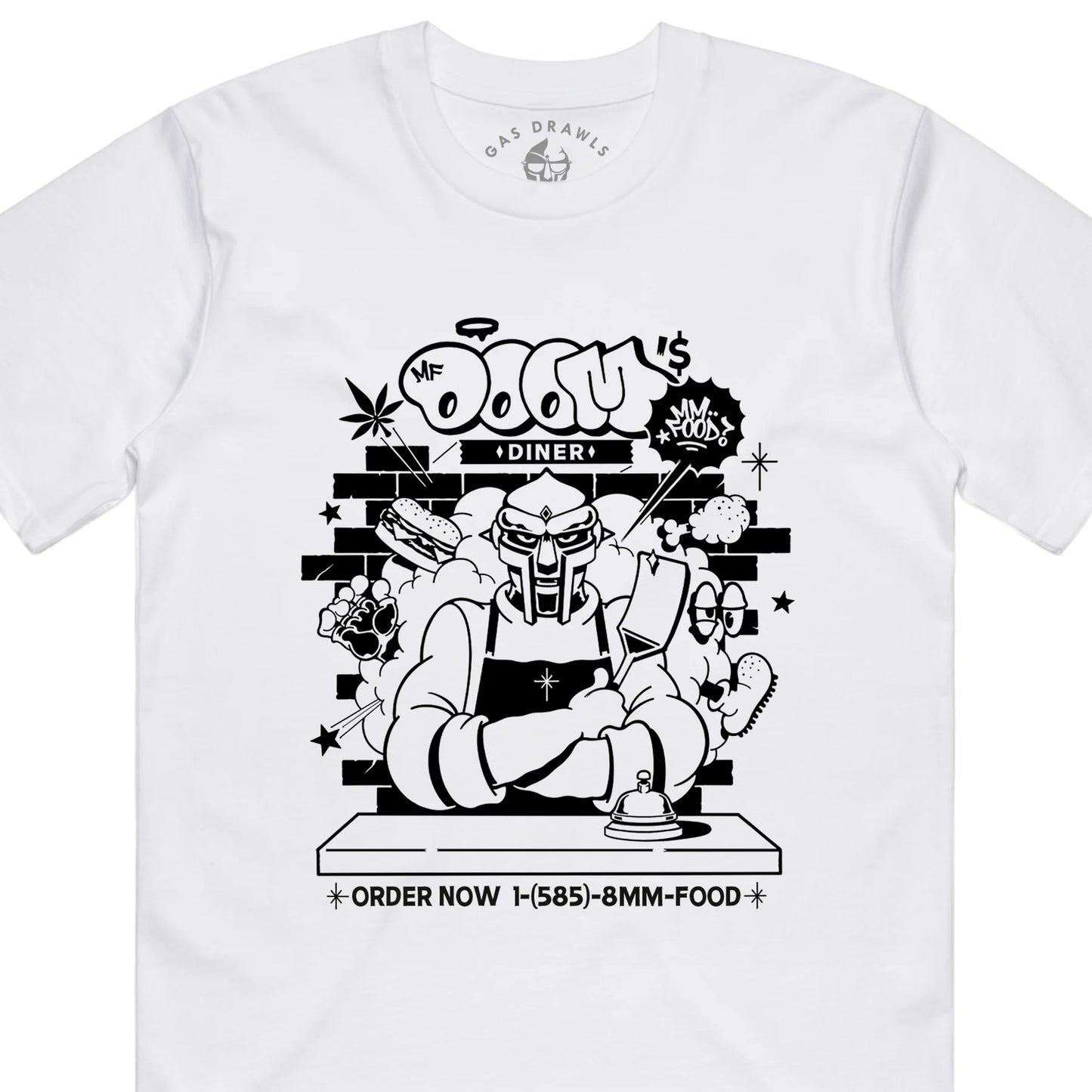 MF DOOM - Chef DOOM - White (Large)