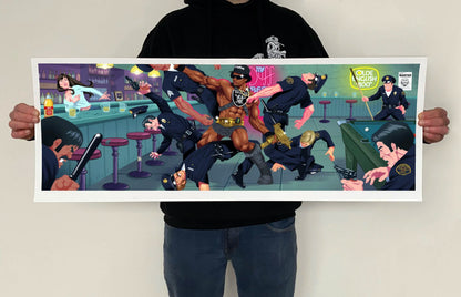 Eazy-He "Bar Brawl" Print