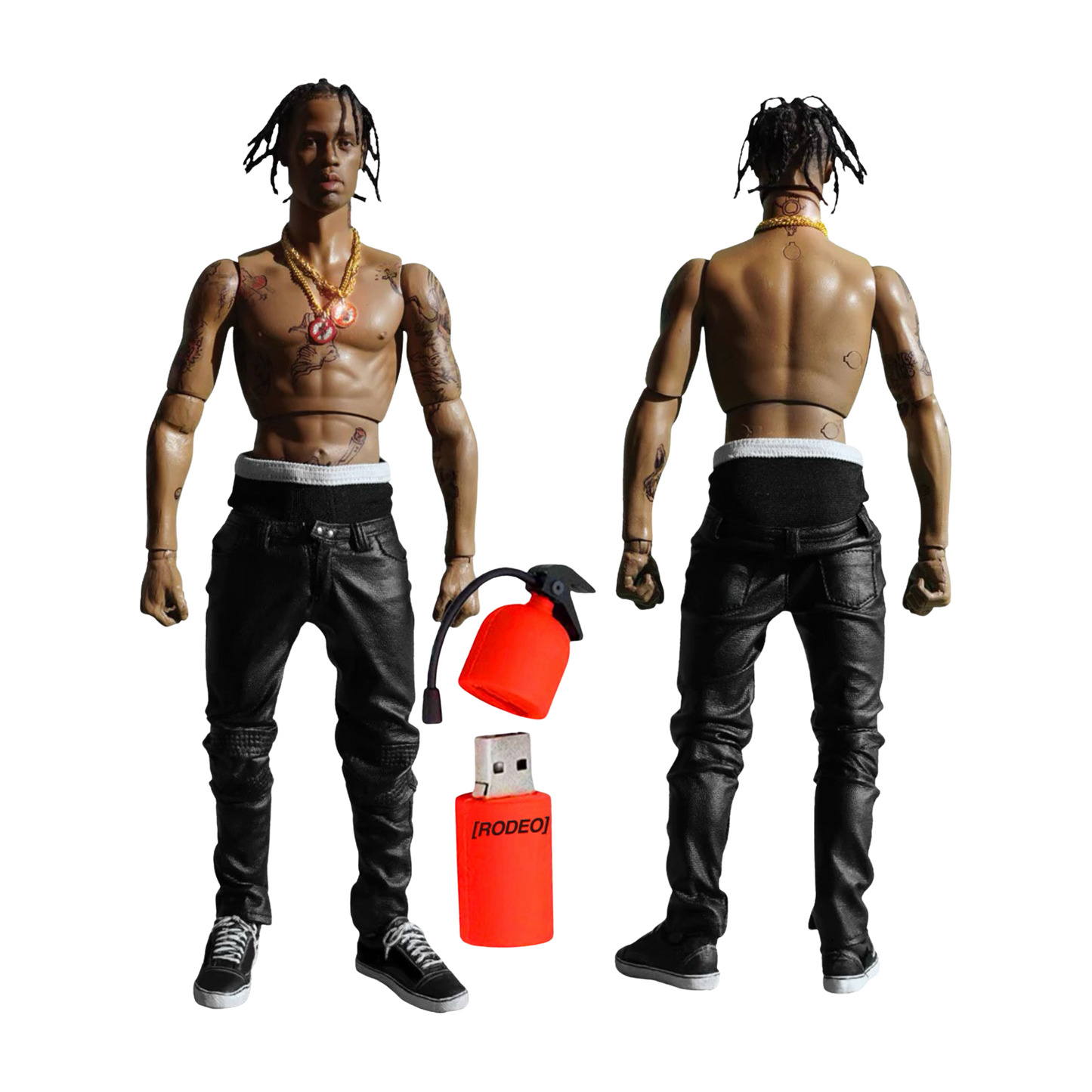 Travis Scott Action Figure + Rodeo Album USB