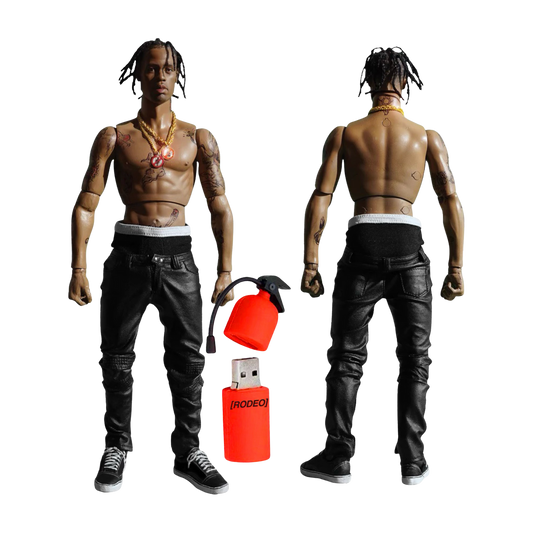 Travis Scott Action Figure + Rodeo Album USB