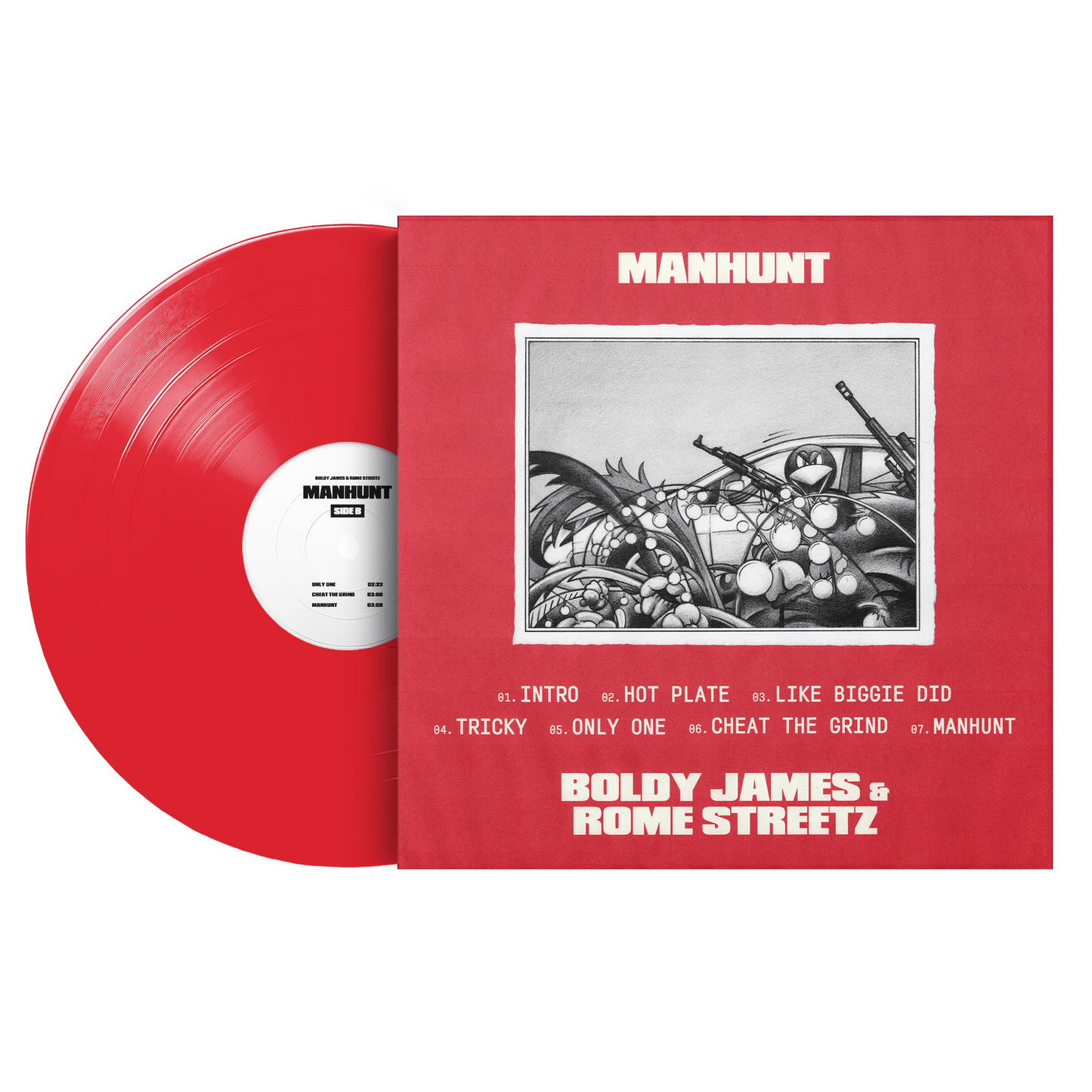 Boldy James x Rome Streetz - Manhunt (Special Edition Red Vinyl)