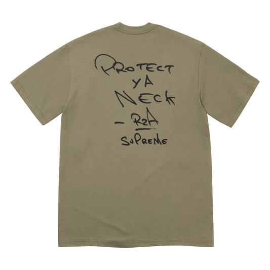 Supreme Wu-Tang Clan RZA Tee (Light Olive) - Large
