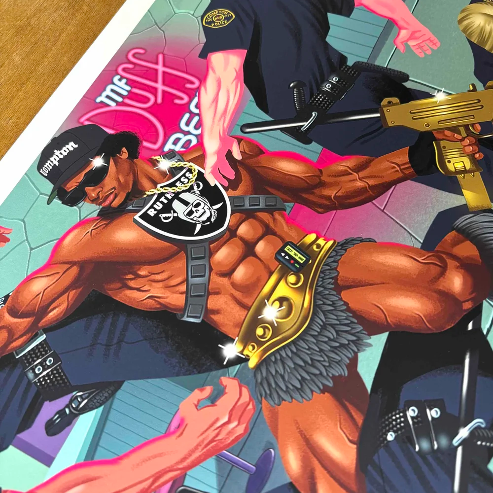 Eazy-He "Bar Brawl" Print