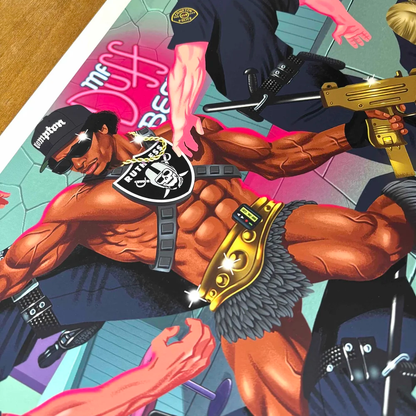 Eazy-He "Bar Brawl" Print